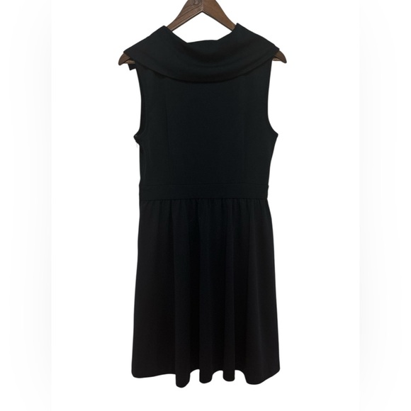 Modcloth Vintage Inspired Navy Asymmetrical Top Knee Length Dress Size Large - Picture 8 of 8